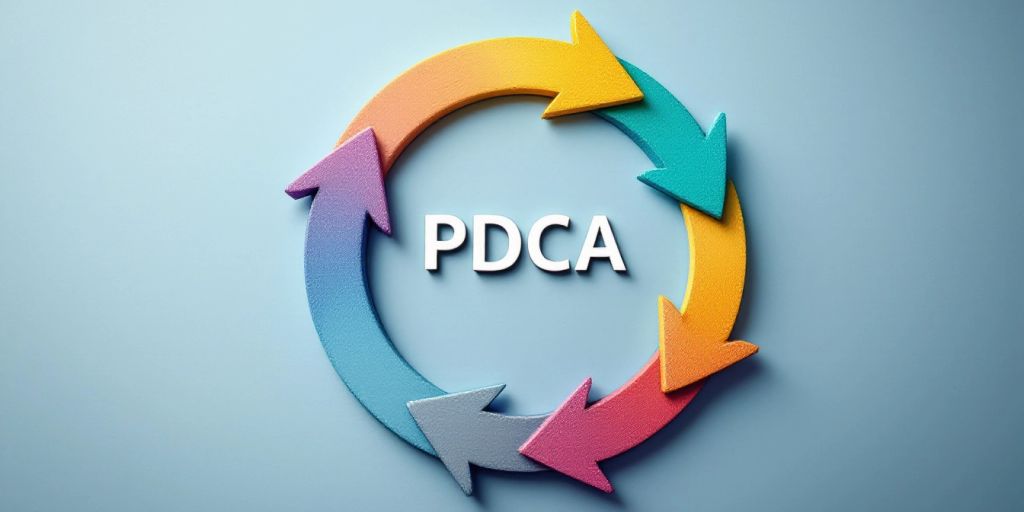 Ciclo PDCA em imagem fotográfica.