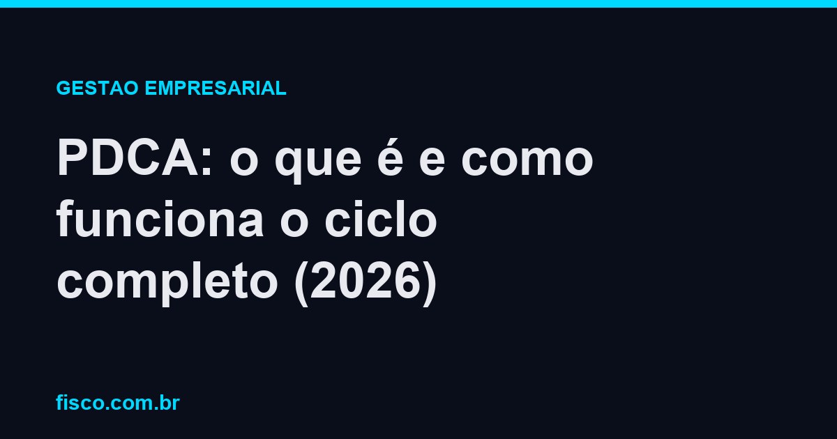 PDCA: o que é e como funciona o ciclo completo (2026)
